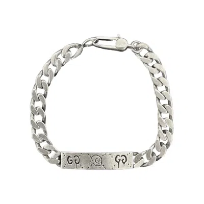 Pre-owned Gucci Ghost Silver Bracelet
