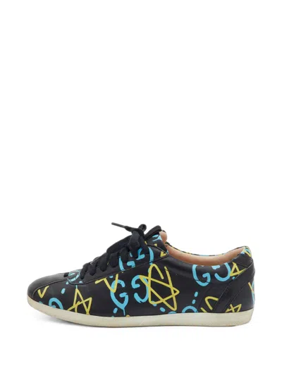 Pre-owned Gucci Ghost Sneakers In Black