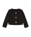 Gucci Giacca Cropped Geometric-button Jacket In Black