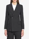 Gucci Doublebreasted Wool Jacket In Black