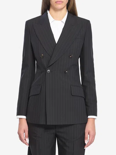 Gucci Doublebreasted Wool Jacket In Black