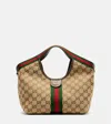 Gucci Giglio Gg Canvas Small Tote Bag In Sand