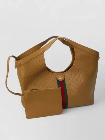 Gucci Giglio Large Leather Tote Bag