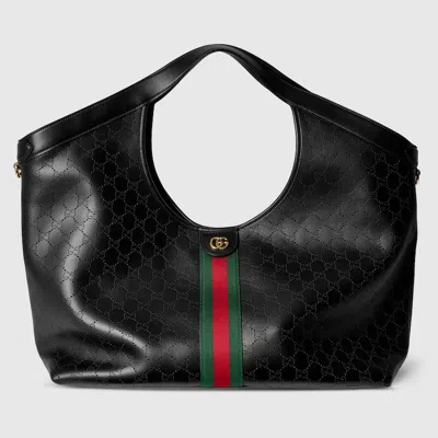 Gucci Giglio Large Tote Bag In Black