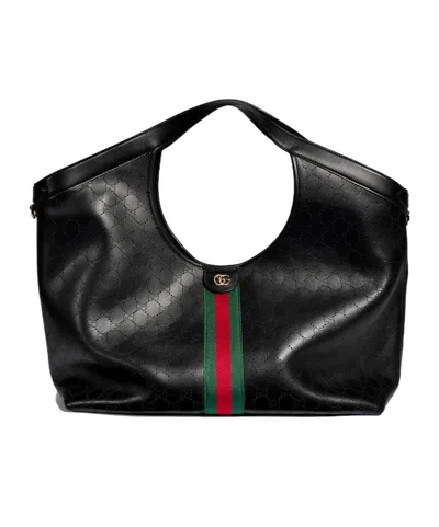 Gucci Giglio Large Tote Bag In Black
