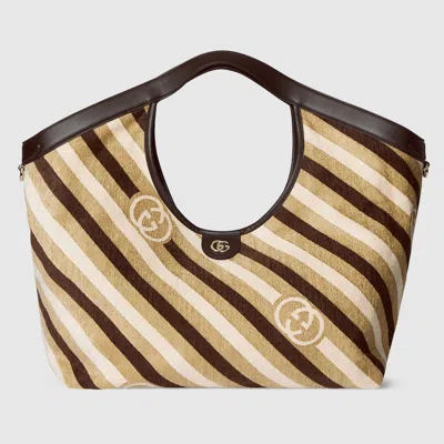 Gucci Giglio Large Tote Bag In Neutral
