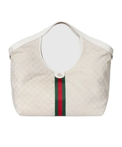 Gucci Giglio Large Tote Bag In Brown