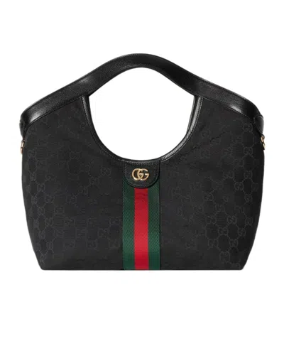 Gucci Kleiner Giglio Shopper In Black