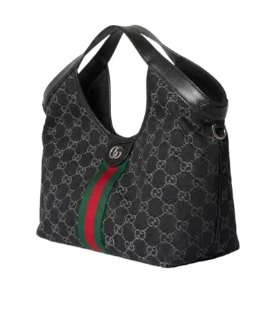 Gucci Giglio Small Tote Bag In Black