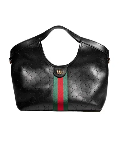 Gucci Giglio Small Tote Bag In Black