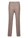 Gucci Gingham Wool Trousers In Brown