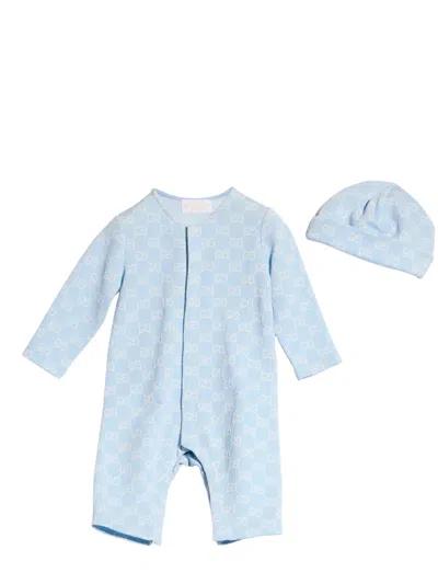 Gucci Girls' 100% Fabric Dress In Blue
