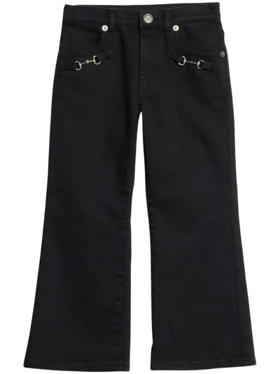 Gucci Girls' 100% Fabric Trousers In Black