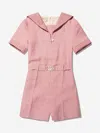 GUCCI GIRLS BELTED PLAYSUIT