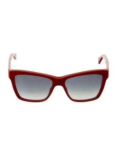 Pre-owned Gucci Kids' Girls' Cateye Sunglasses In Red
