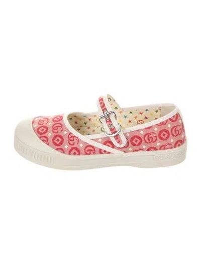 Pre-owned Gucci Babies' Girls' Gg Canvas Low Top Sneakers  W/tags In Red