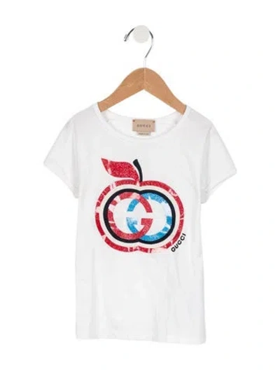 Pre-owned Gucci Babies' Girls' Interlocking G T-shirt In White