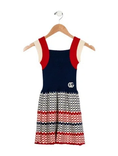 Pre-owned Gucci Babies' Girls Knit Wool Blend Dress In Multi