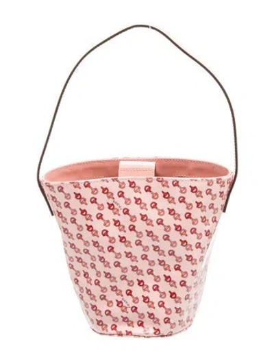 Pre-owned Gucci Kids' Girls' Patent Leather Bucket Bag In Pink