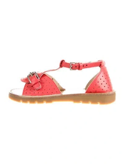 Pre-owned Gucci Babies' Girls' Sandals In Red