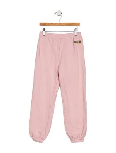 Pre-owned Gucci Kids' Girls Sweatpants In Pink