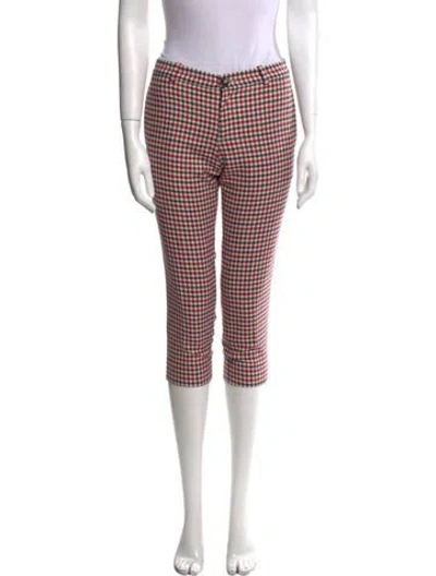 Pre-owned Gucci Kids' Girls' Wool Printed Pants In Red