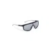 Gucci Acetate Sunglasses With Oversized Mask Frame In Black
