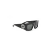 Gucci Oversized Square Frame Sunglasses With Iconic Logo In Black