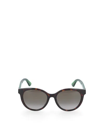 Gucci Glasses In Havana/green