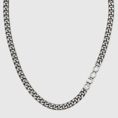 Gucci Chain Necklace With Script In Undefined