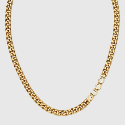 Gucci Chain Necklace With Script In Undefined