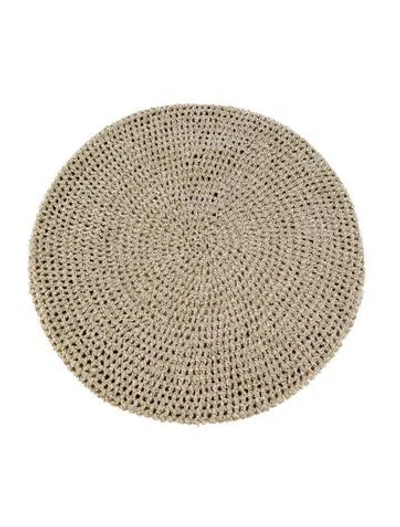 Pre-owned Gucci Glitter Accent Crochet Beret