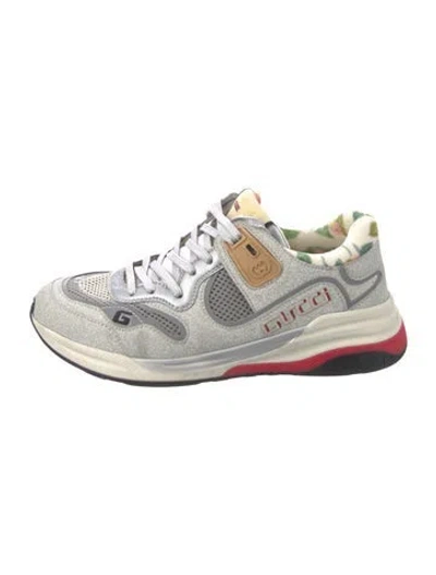 Pre-owned Gucci Glitter Colorblock Pattern Sneakers