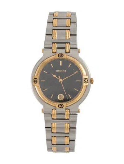 Pre-owned Gucci G-logo Watch, 34mm In Multi