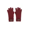 Gucci Horsebit Gloves In Burgundy