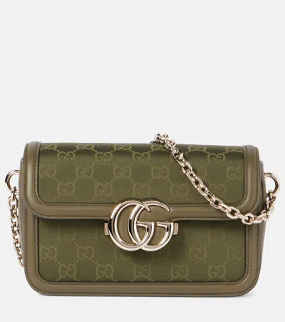 Gucci Go Gg Canvas Small Shoulder Bag In Red