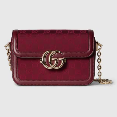 Gucci Go Small Shoulder Bag In Bordeaux