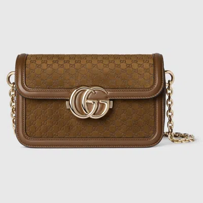 Gucci Go Small Shoulder Bag In Brown