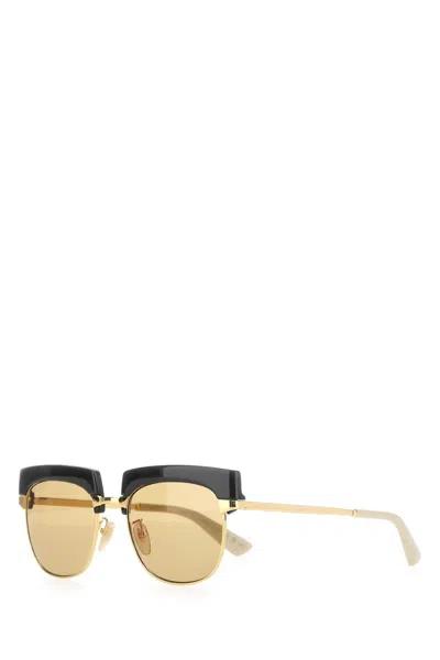 Gucci Occhiali Metal Frame Sunglasses In Red