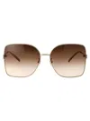 Gucci Gold Acetate Sunglasses In Gold