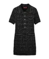 Gucci Gold And Silver Thread Dress In Black