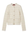 Gucci Checked Lamé Wool-blend Jacquard Blazer In White