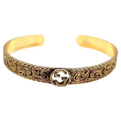 Pre-owned Gucci Gold Bangle Bracelet In Multi