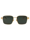 Gucci Gold-gold-grey Metal Sunglasses In Gold