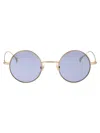 Gucci Gold Gold Violet Metal Sunglasses In Blue