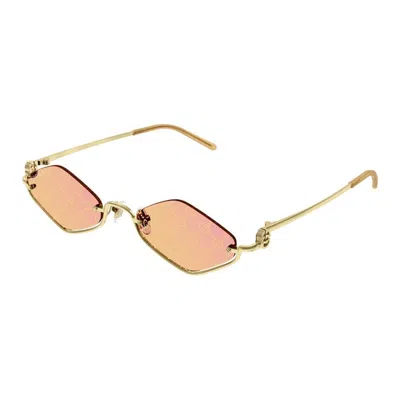 GUCCI GUCCI GOLD GOLD YELLOW METAL SUNGLASSES