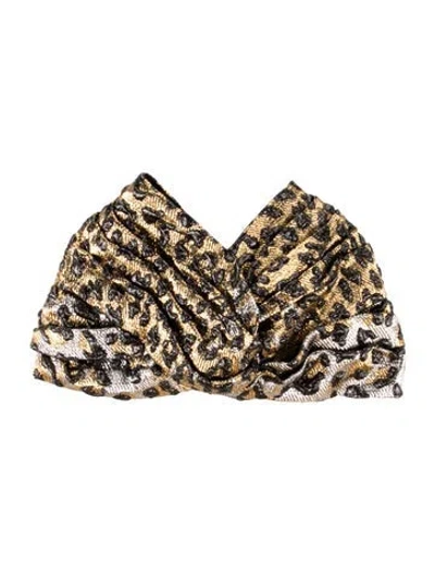 Pre-owned Gucci Gold  Hat. W/tags