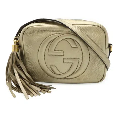 Pre-owned Gucci Gold Leather Pochette Shoulder Bag ()