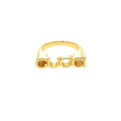 Pre-owned Gucci Gold Metal Band Ring ()