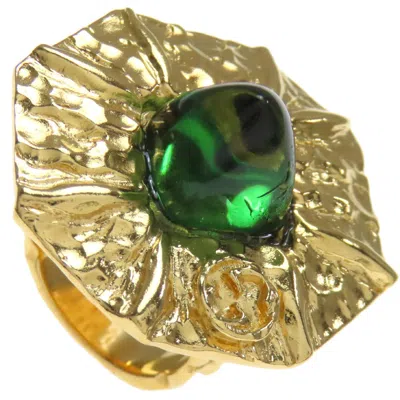 Pre-owned Gucci Gold Metal Band Ring ()